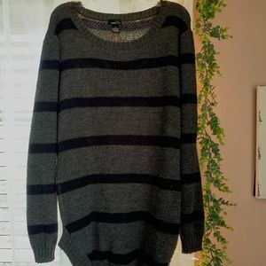 Long knitted sweater
